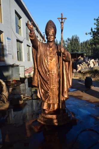  Bronze Pope Statue John Paul For Australia Customer