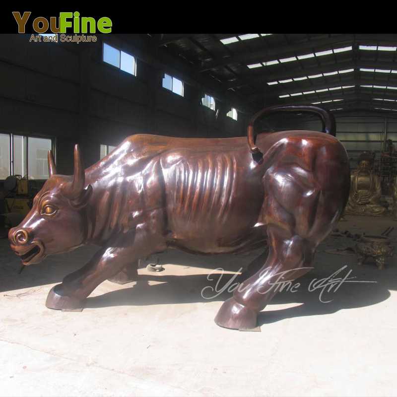 the Bronze Wall Street Bull For Brazil Customer