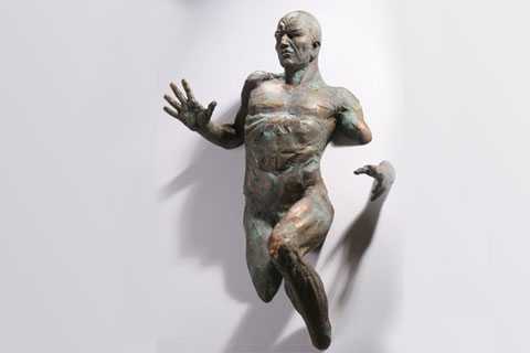 bronze Matteo Pugliese man Sculpture