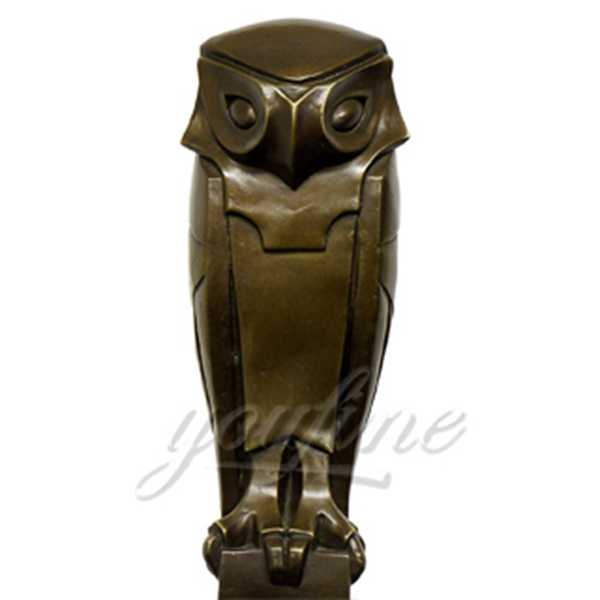 bronze owl sculpture