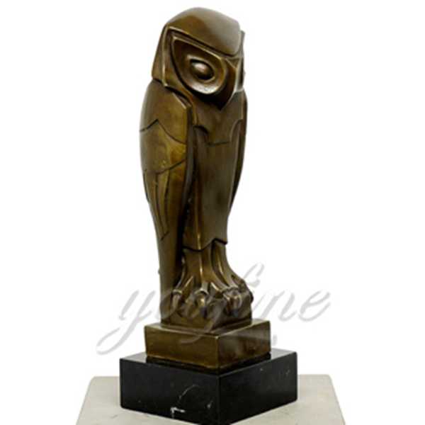 bronze owl statue