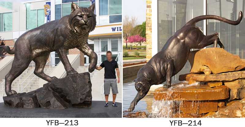 Bronze Cat Garden Sculpture for Sale