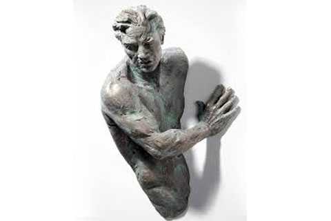 Indoor Cast Bronze Matteo Pugliese Sculpture Prices Wall Decor for Sale BOKK-390