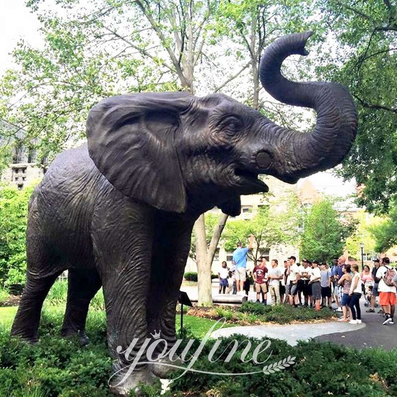 Decorative-garden-large-bronze-elephant-statue-for