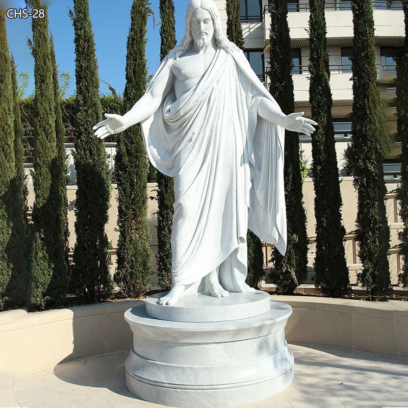 Hand Carved Life Size Marble Jesus Statues for Sale