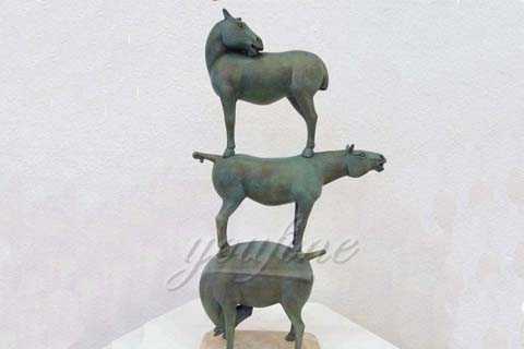 Anitique Bronze Horse Tower