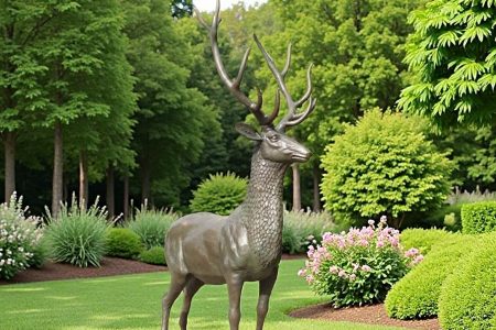 Life Size Brass Deer Statue BOK-155