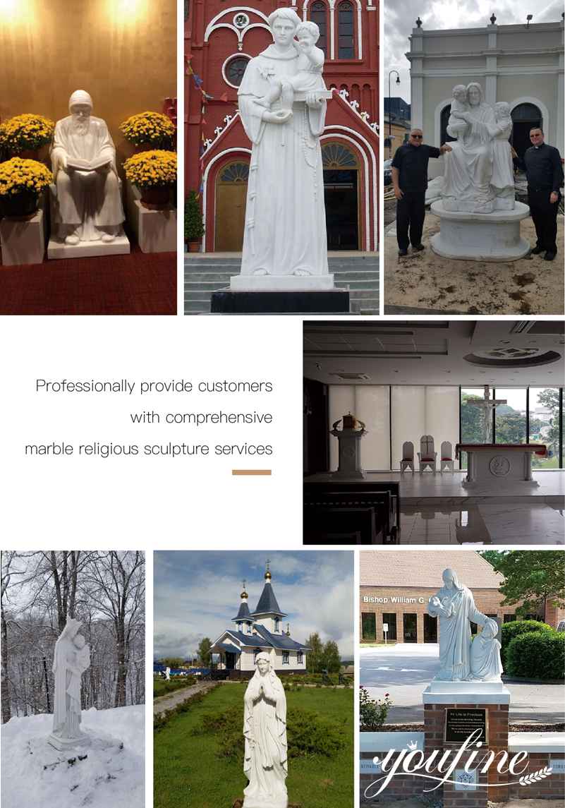 Life Size Virgin Mary Marble Statues for Sale