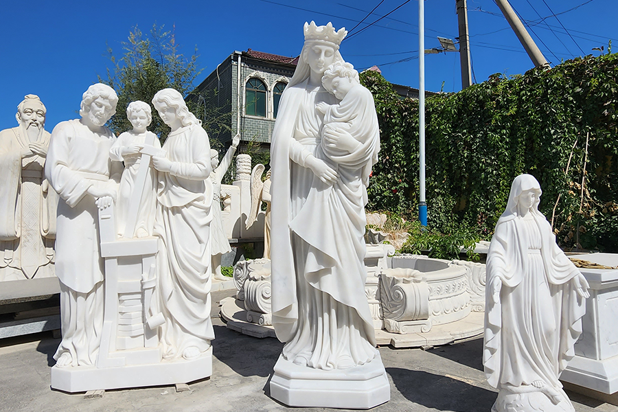 Life size Large Stone Mary and Jesus Statue for Church