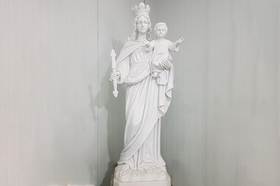 Life size Large Stone Mary and Jesus Statue for Church