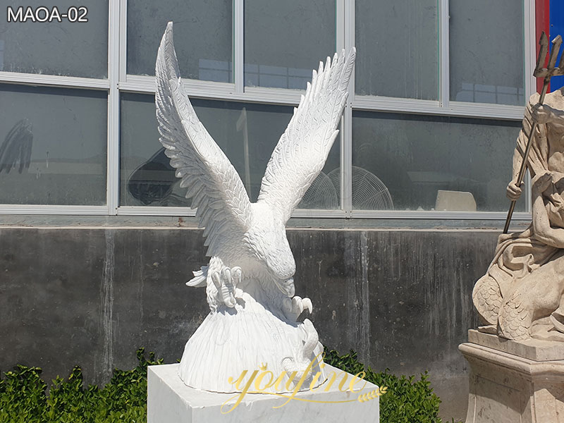 Marble Eagle Statue