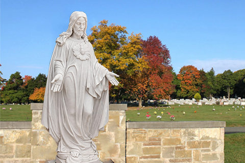Natural White Marble Life Size Jesus Christ Statue CHS-29