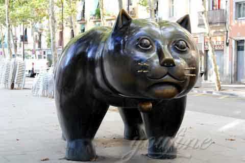 huge bronze cats statue art