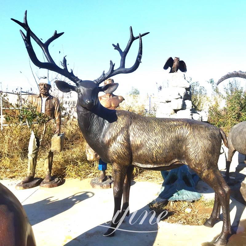 bronze deer statues-YouFine Sculpture