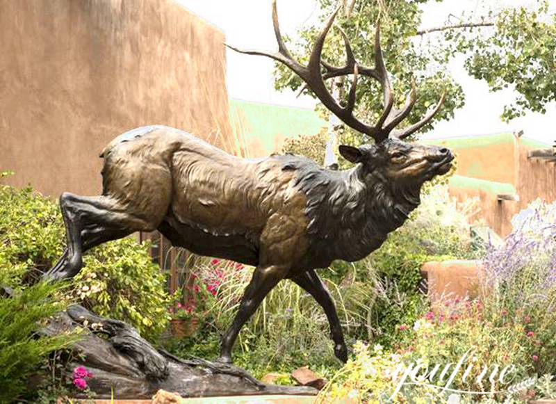 bronze deer statues garden-YouFine Sculpture