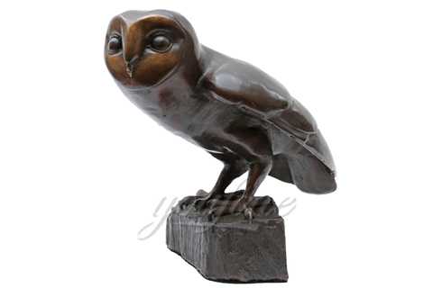 bronze owl sculpture art
