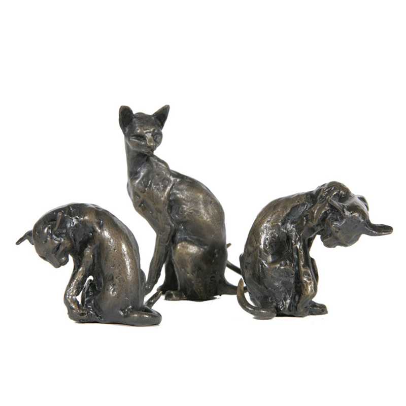 custom made bronze animal cat statue for sale