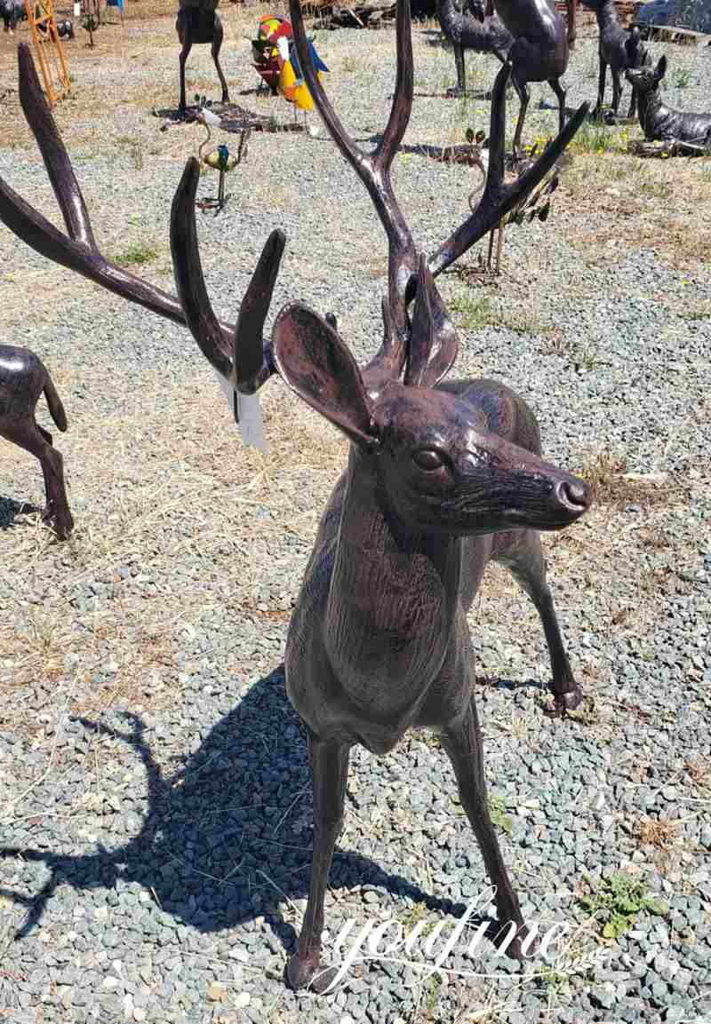 deer sculpture for garden-YouFine Sculpture