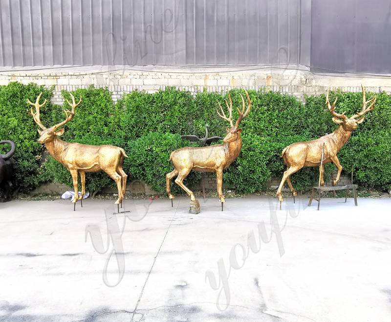 deer yard statues-YouFine Sculpture