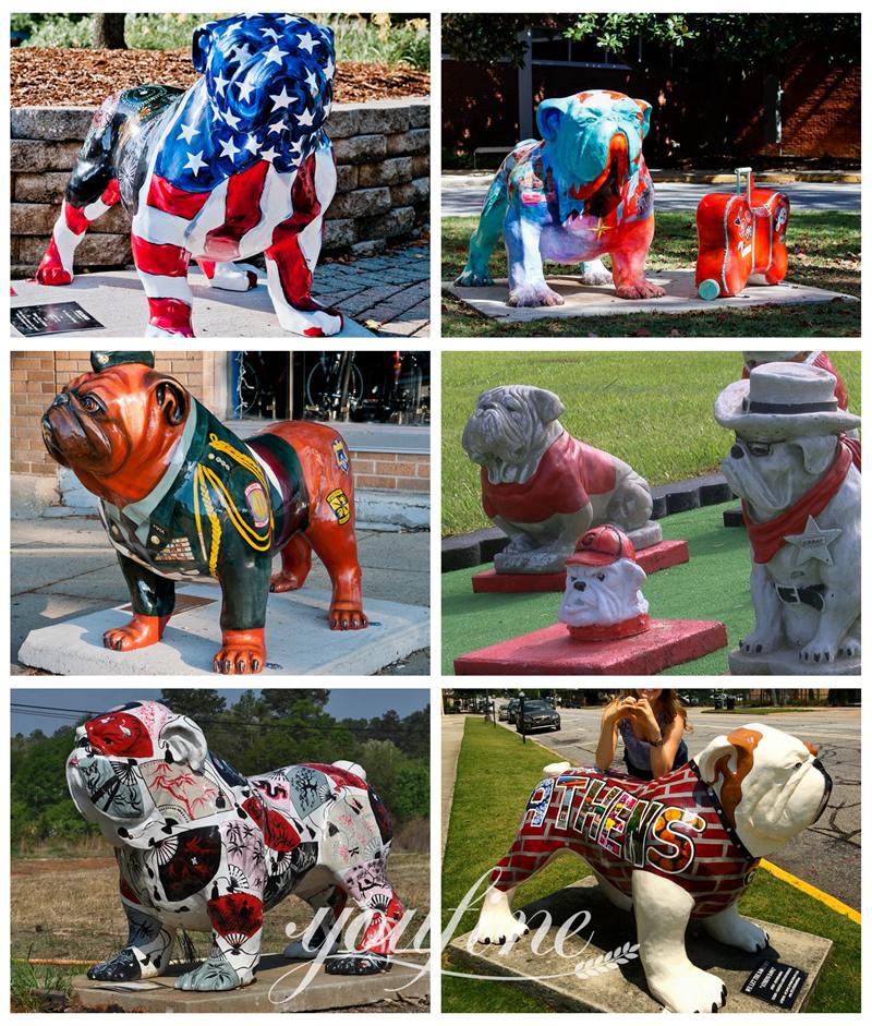 english bulldog statue-YouFine Sculpture