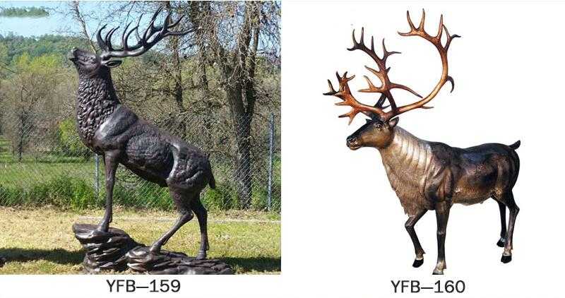 foundry supply life size bronze stag statue for sale