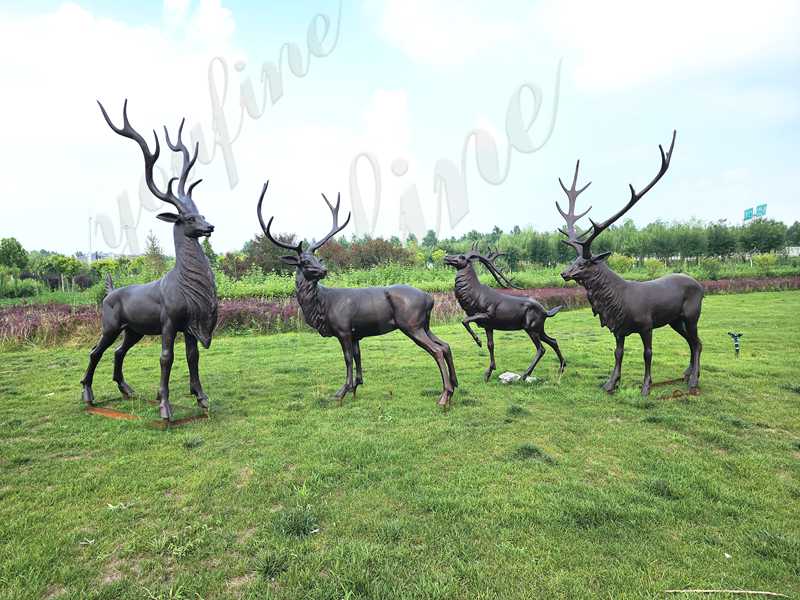 garden deer sculpture-YouFine Sculpture