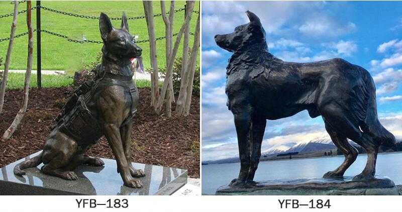 large outdoor bronze dog statues for sale