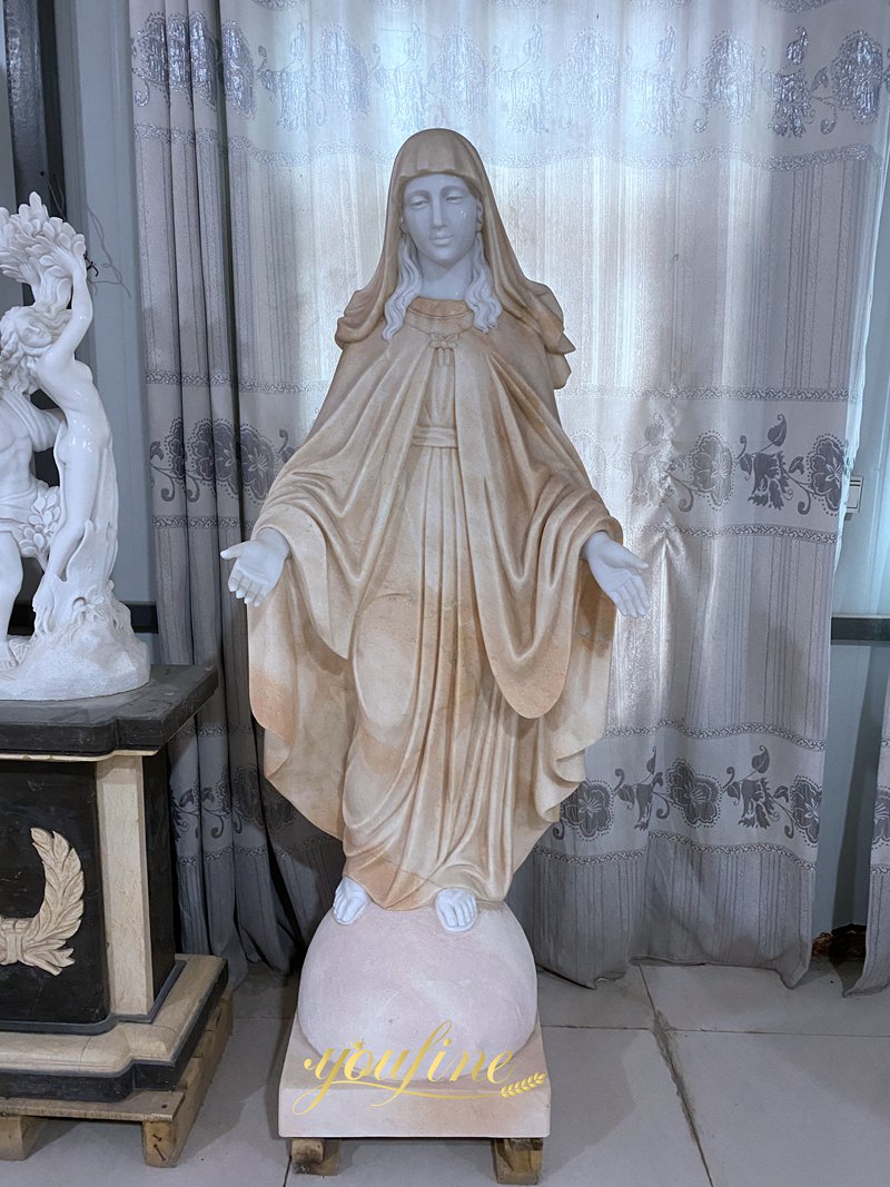 life size marble vrgin mary statue