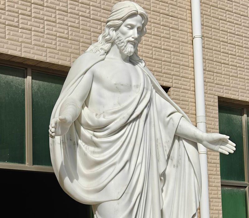 Estatua de mármol del Sagrado Corazón de Jesús para exteriores
