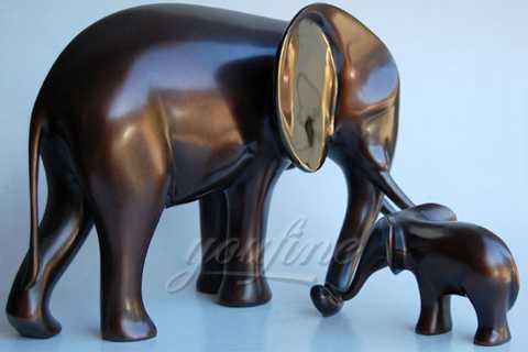Where to Buy the Lovely Metal Bronze Abstract Elephant Statue for Home Decor