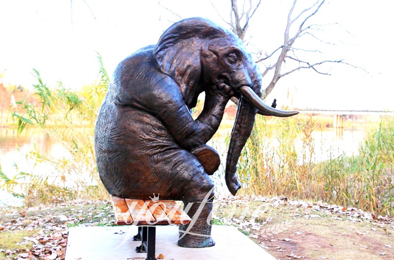 metal elephant garden ornament-YouFine Sculpture