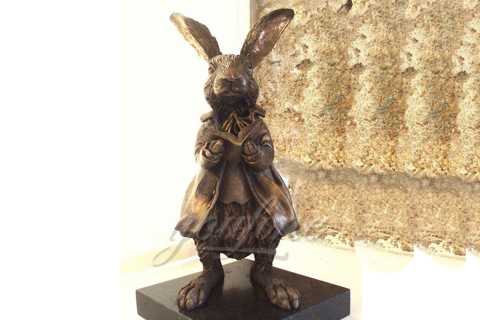 Large Bronze Rabbit Garden Sculpture For Decoration Bok 195 You Fine Sculpture