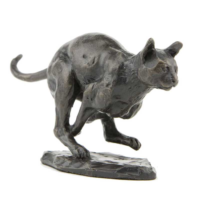 running bronze cat statue for sale