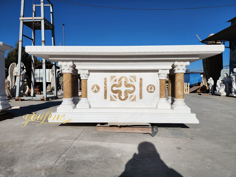 white Marble Catholic High Altar
