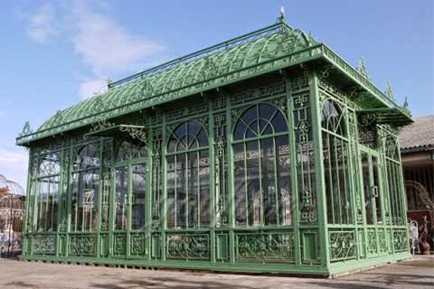 Pabellón de hierro forjado Gazebo de metal