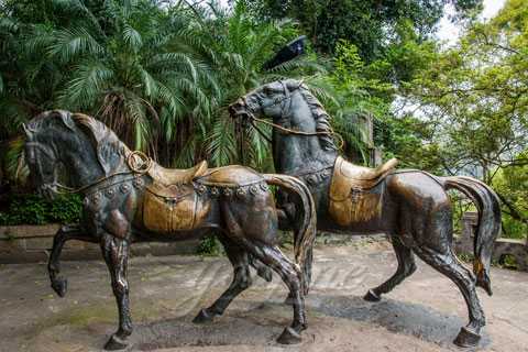 Garden Life size Ornamental bronze horse statue