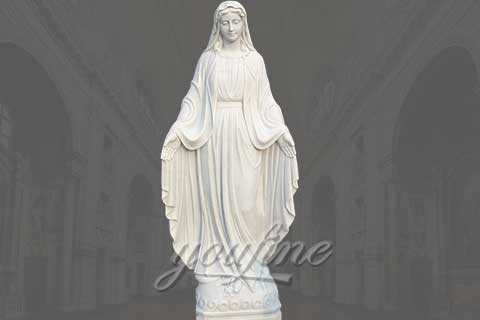 White Marble Stone Virgin Mary