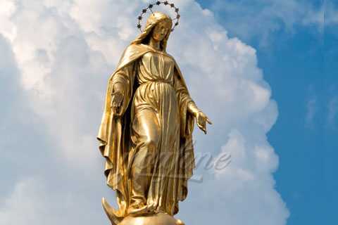 Decorative Garden Casting Bronze St blesseda virgin mary statue for Sale