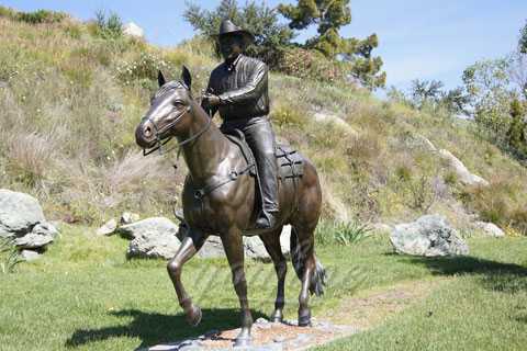 Life Size Outdoor Bronze Ridding Horse Statue