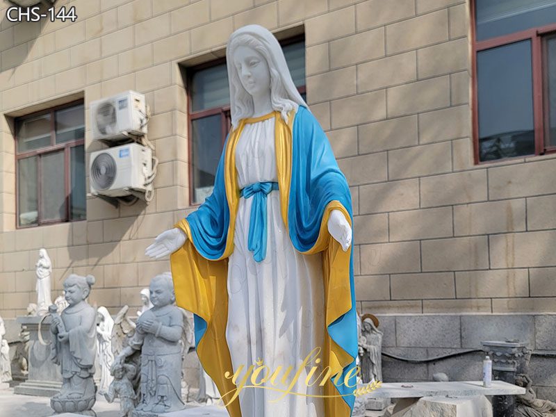 Marble stone Virgin Mary Statue for Church