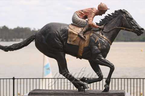 Outdoor Garden Antique Bronze Ridding Horse Statue