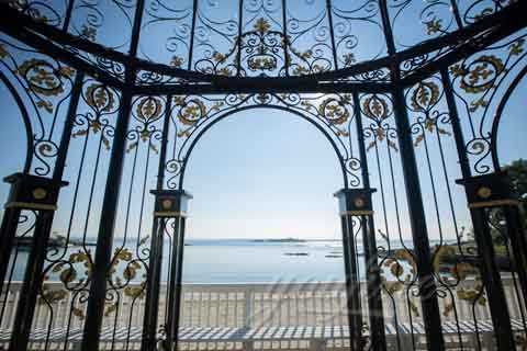 large black gazebo