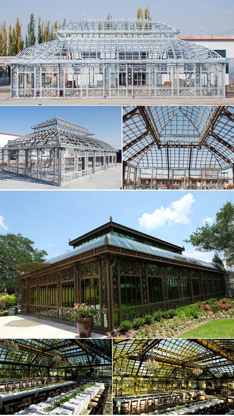 giant outdoor backyard wrought iron gazebo for wedding for sale