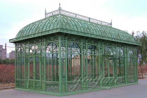 green Garden Wrought Iron Gazebo
