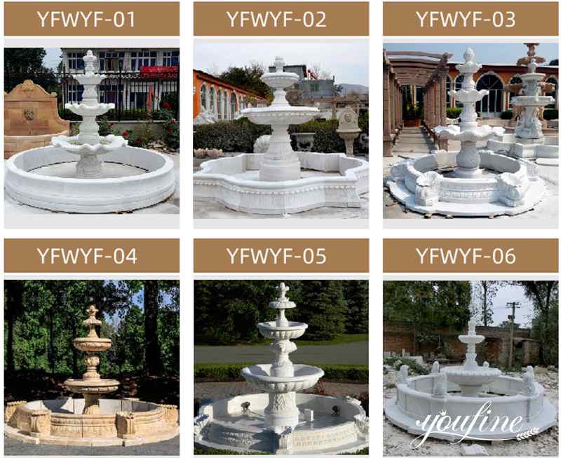 marble tiered fountian