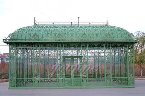 Large Garden Wrought Iron Pavilion Metal Gazebo for Sale–IOK-007