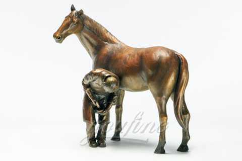 Horse and figure Sculptures