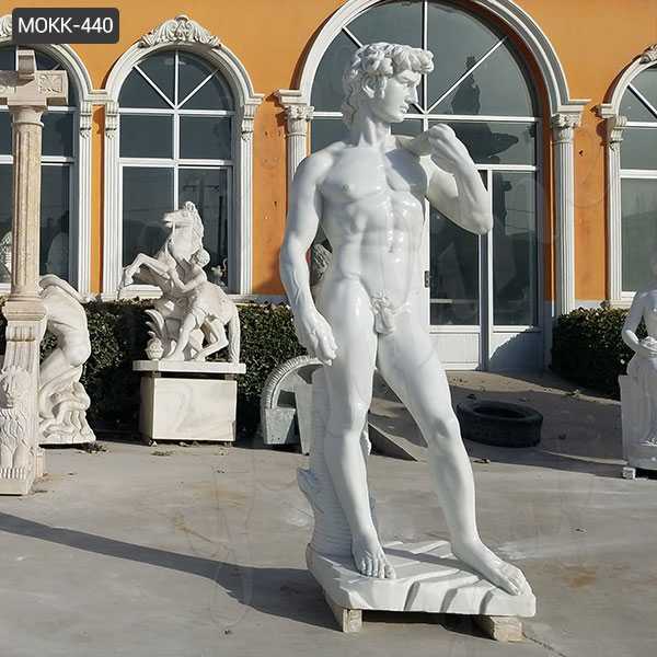 marble David statue