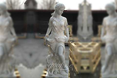 Life size marble sculptures of Artemis goddess of hunt for sale