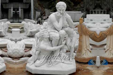 Famous art sculptures reproduction Ugolino and His Sons statue for the Belgian clients MOK-565